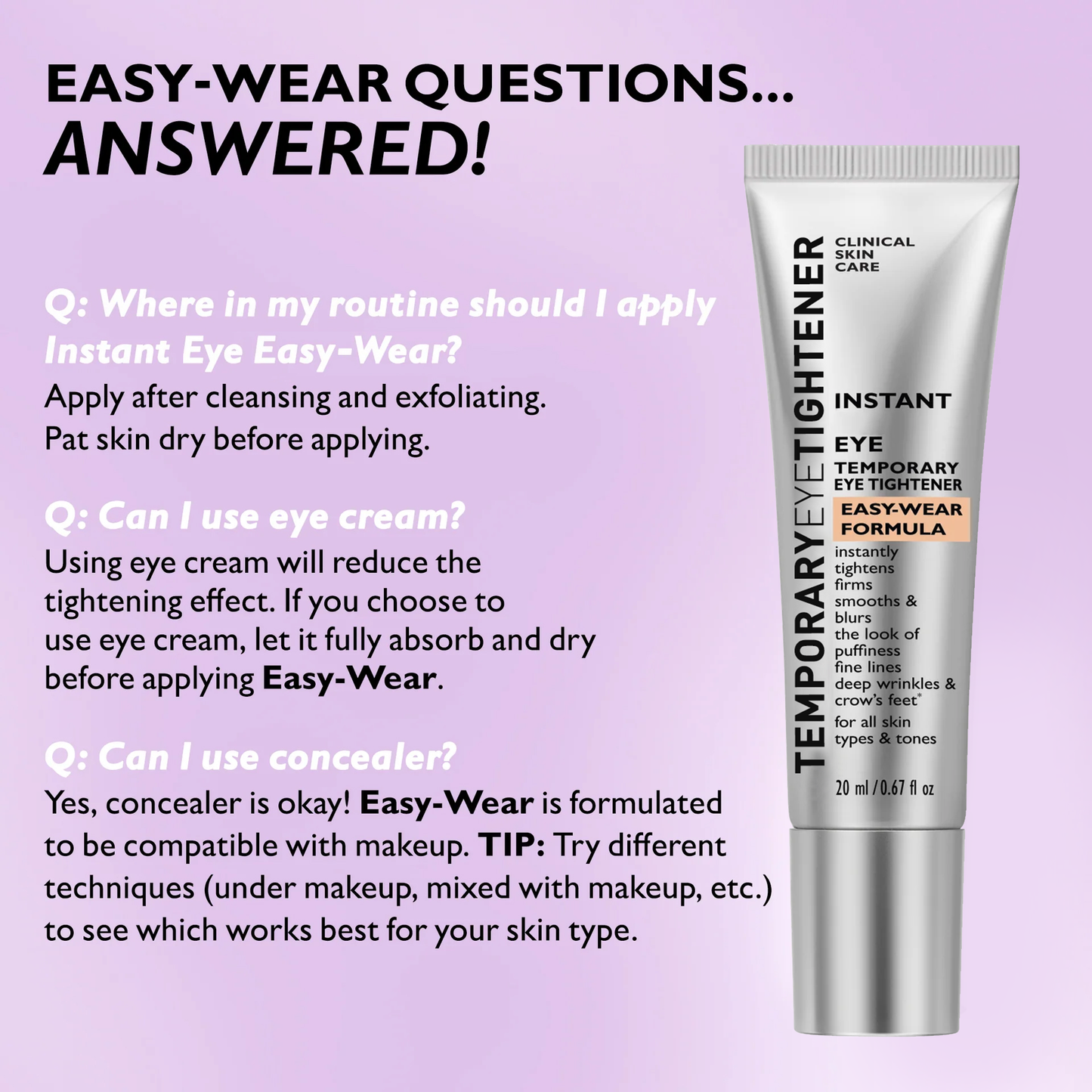 Final 3 Hours: 80%OFF🌟 Instant Eye Tightener Easy-Wear Formula With Brush Free!